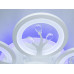 Стельова LED люстра біла 5+1 кільця 95 Вт RC Diasha 8135/5+1WHLED3colordimmer