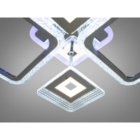 Люстра светодиодная потолочная с пультом в спальню 75W Diasha 2035/2+2HRLED3colordimmer