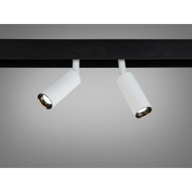 Білий трековий LED світильник з поворотним механізмом, 10 Вт Diasha QY-CX160W-2/6Wx2-WH