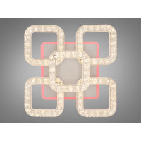 Стельова світлодіодна люстра з підсвіткою, димером, 65W, біла Diasha S2205/4+1WHLED3colordimmer