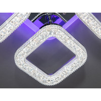 Стельова світлодіодна люстра з пультом, диммером, 50W, хром Diasha S2205/4HRLED3colordimmer