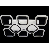 Люстра потолочная светодиодная led с пультом Linisoln 5588-6+2S BK