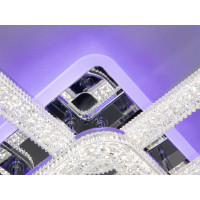 Стельова світлодіодна люстра з пультом, підсвіткою, димером, 80W, хром Diasha 2205/4+1HRLED3colordimmer