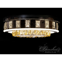 LED люстра потолочная с хрусталем 48см Diasha 1103/3