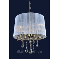 Люстра в спальню абажурная Levistella 7204003GD-3GD SILVER Люстра в спальню абажурная Levistella 7204003GD-3GD SILVER