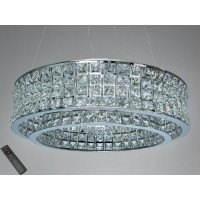LED підвісна кришталева люстра 110Вт хром пульт Diasha 572/500CH LED підвісна кришталева люстра 110Вт хром пульт Diasha 572/500CH