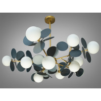 Люстра в современном стиле модерн Diasha 1097-15GD+GR