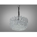 Довершена підвісна кришталева люстра в зал, 11 ламп, хром Diasha 2020/600CH Довершена підвісна кришталева люстра в зал, 11 ламп, хром Diasha 2020/600CH