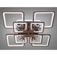 Люстры потолочные в зал с пультом 190W Diasha 8157/4+4CFLED3colordimmer