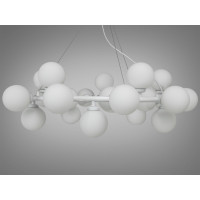 Люстра подвесная в зал на 25 ламп Diasha LQ7063/25WH