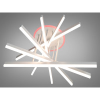 Стельова світлодіодна люстра з димером 140W Diasha 7010WHLED3colordimmer