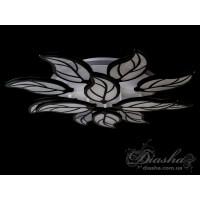 Унікальна LED люстра з пультом, підсвічуванням, 180 Вт, чорний Diasha 8028/8+4BKLED3colordimmer