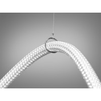 Стильна підвісна лед люстра Шланг, 28W, бронза Diasha 9610-2500GAB