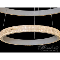 Светильники люстры светодиодные кольца Diasha 6012/400-600-400WH 