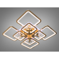 Люстры потолочные светодиодные с пультом управления Diasha 8157/4+4G LED 3color dimmer