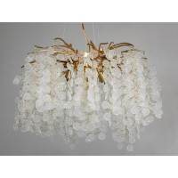 Сучасна кришталева люстра "Гліцинія" Diasha 602-600GD