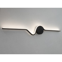 Модне світлодіодне бра в спальню, 22 Вт, чорний Diasha 9093/800BK