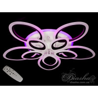 Люстра светодиодная с пультом 165W Diasha A8059/5+5LED3colordimmer