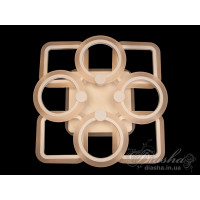 Cветодиодная люстра Diasha A3307/4+4WH LED 3color dimmer 