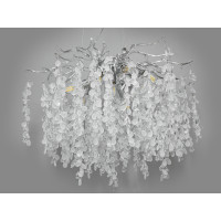 Люстра підвісна кришталева Diasha Серія Гліцинія хром 8xE14 регульована висота Diasha 603-600CH