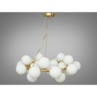 Люстра в зал молекула Diasha HXD8073/25GD