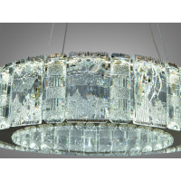 Підвісна люстра LED кришталь золото 45Вт з пультом Diasha 585/400G