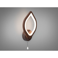 Настінний прикроватний LED світильник, 17Вт, коричневий Diasha 8073/1CF