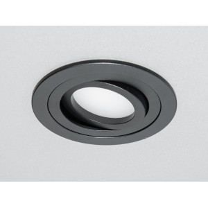 Врізний, поворотний точковий алюмінієвий світильник круглий Diasha PMR-201-R-BK