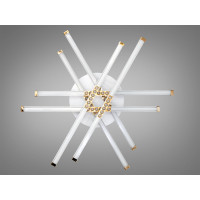 Світлодіодна люстра Diasha біла 48W димер пульт Diasha 2531WH+WHdimmer