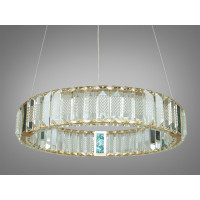 Хрустальная светодиодная люстра в спальню 40см Diasha 81028-400G