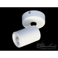 Накладний точковий світильник направленого світла Diasha 130A-WH