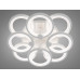 Біла люстра led кільця з дімером та LED підсвічуванням, 150W Diasha 8022/4+4WHLED3colordimmer