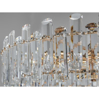 Багата підвісна кришталева люстра для вітальні, 16 ламп, золото Diasha 2020/800SGD