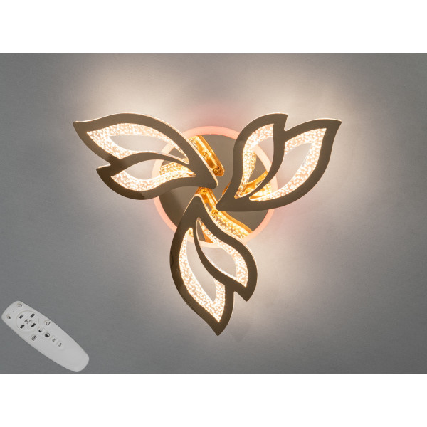 Стельова люстра LED 2455-3GLED3 золото з пультом та підсвічуванням Diasha 2455/3GLED3colordimmer Стельова люстра LED 2455-3GLED3 золото з пультом та підсвічуванням Diasha 2455/3GLED3colordimmer