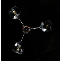 Люстра в спальню с плафонами (BK+CR) Splendid-Ray 286154