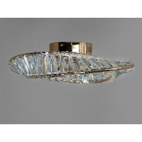 Вишукана світлодіодна люстра із кришталю , 72 Вт, золото Diasha 562/400G