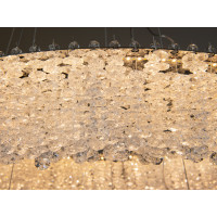 Підвісна кришталева світлодіодна люстра 85Вт хром Diasha 505-600+400CH