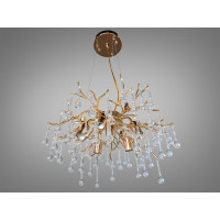 Люстра Diasha Серія Гліцинія хром кришталева 6 ламп Diasha 607-450GD