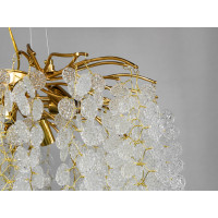 Сучасна кришталева люстра "Гліцинія" Diasha 602-600GD