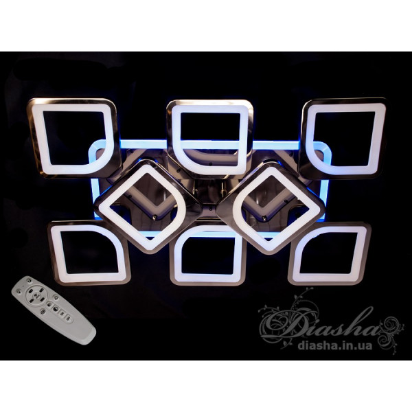 Люстры светодиодные Diasha S8060/6+2BHR LED 3color dimmer