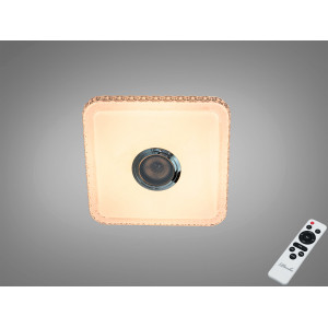 Стельова люстра біла 45 Вт з Bluetooth колонкою та підключенням до розумного будинку Diasha DB-8501C/280x280RGB+MP3+TUYA