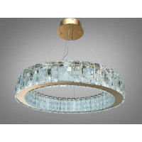 Підвісна люстра Diasha золото кришталь 68Вт LED Diasha 585/600G