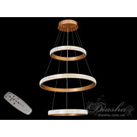 Светильники люстры светодиодные кольца Diasha 6012/400-600-400G 