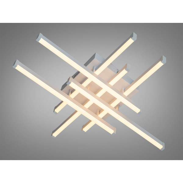 Стельова LED люстра біла 70 Вт 6 модулів 12 м² Diasha SX810/6WH