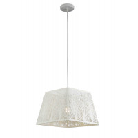 Люстра подвесная на одну лампу с абажуром Levistella 909XL1245-1 WH Люстра подвесная на одну лампу с абажуром Levistella 909XL1245-1 WH