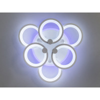 Сучасна стельова люстра з пультом, дімером, підсвічуванням, 115W Diasha 8022/3+3WHLED3colordimmer