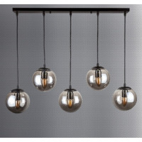 Люстра молекула в стиле лофт Levistella 756PR150F-5 BK+BK (700)