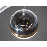 Світлодіодна підвісна люстра 2391-600+400WH біла з двома кільцями Diasha 2391-600+400WH