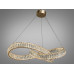 Вражаюча новинка, кришталева led люстра на тросах, 180Вт, золото Diasha 536/800G