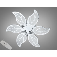 Люстра стельова Diasha хром 105W димер пульт LED Diasha 8028/6HRLED3colordimmer